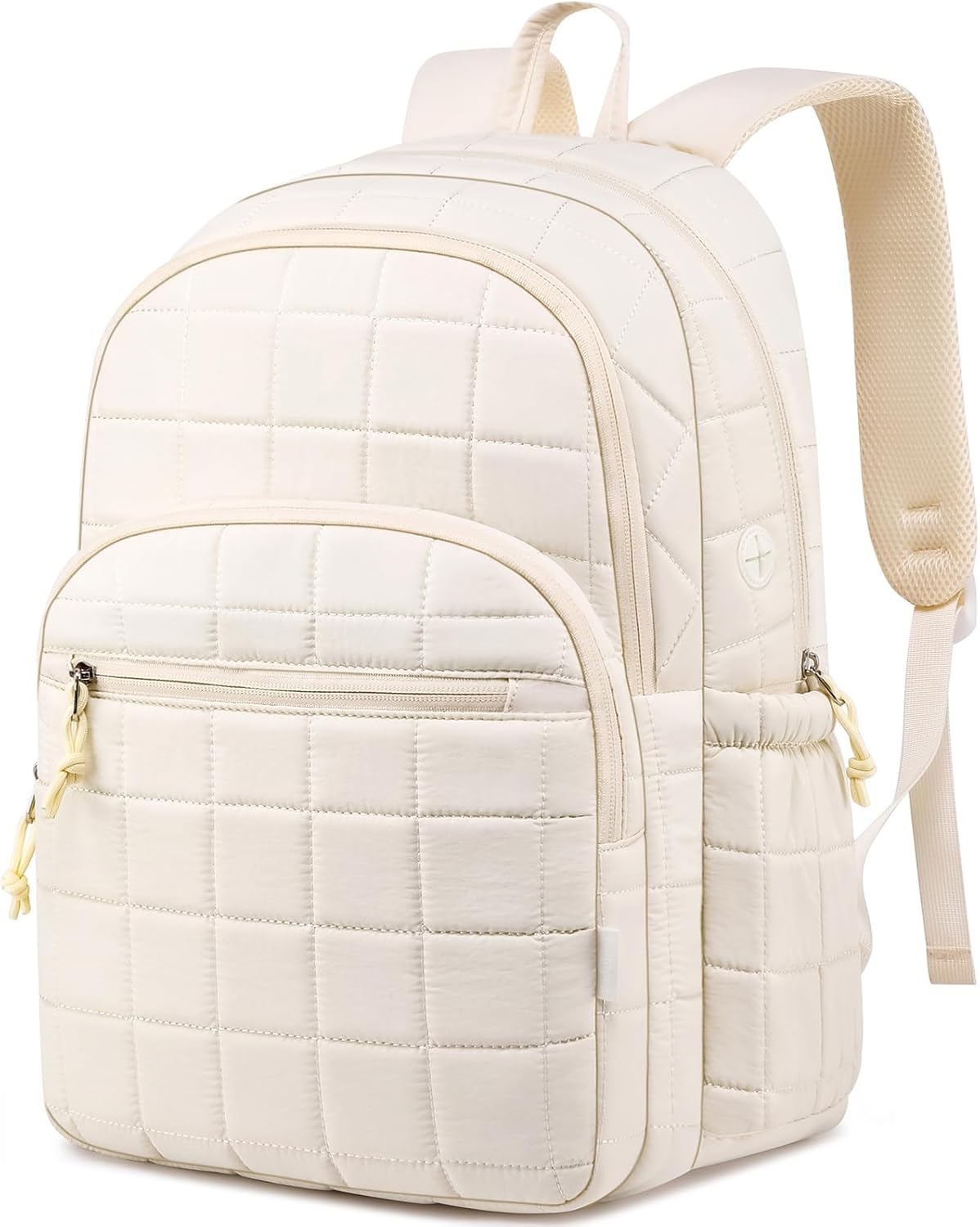 Zaino da viaggio per donne, zaino trapuntato per la scuola, per ragazze adolescenti, Mochilas Mujer, beige