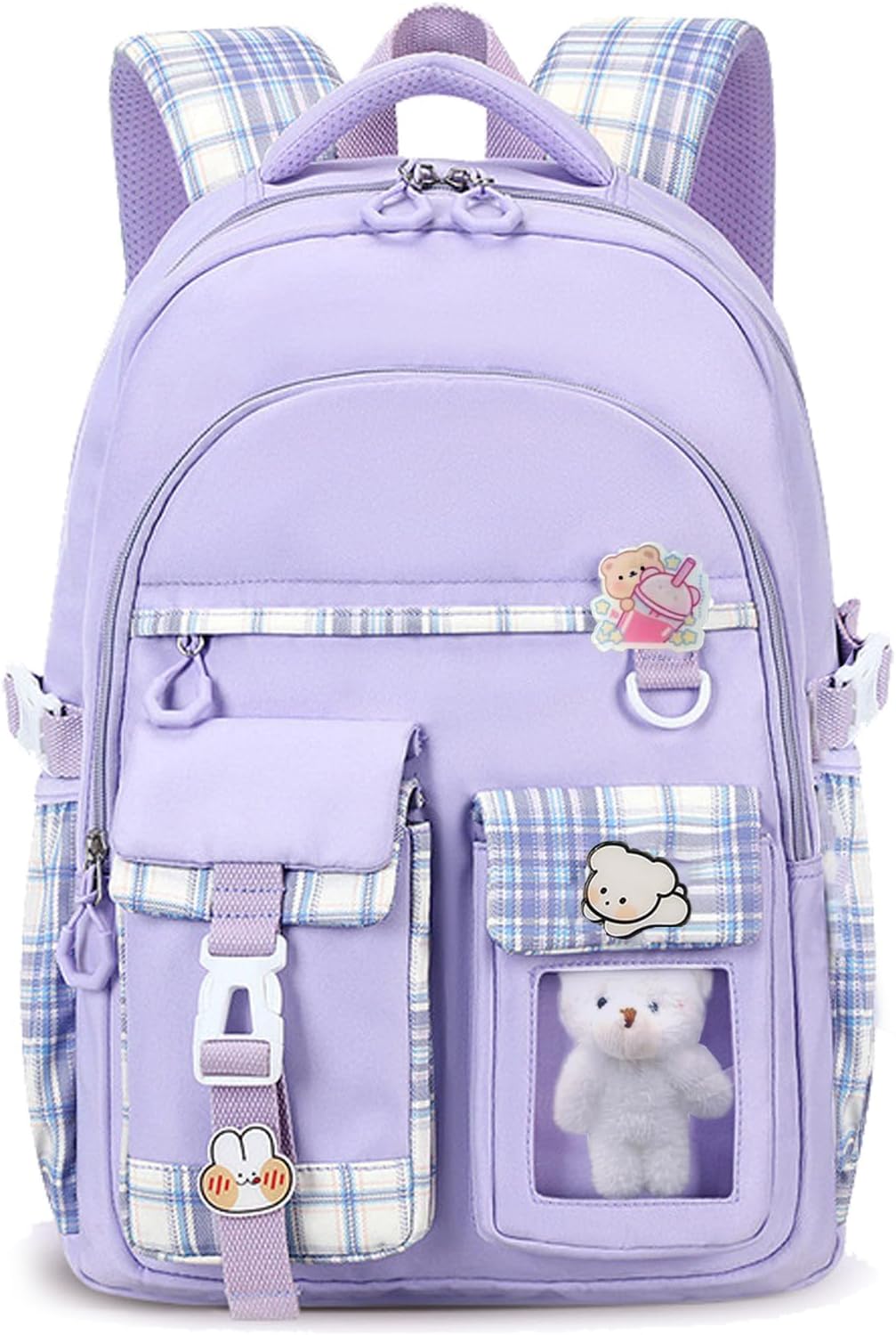 Zaino per ragazze, grazioso zaino scolastico per bambine e adolescenti, zaino kawaii per la scuola primaria ed elementare.